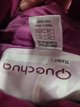 Mono de esquí Decathlon niña marrón