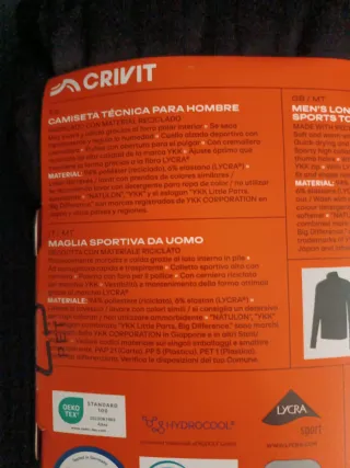 Camiseta técnica CRIVIT L 52/54 hombre