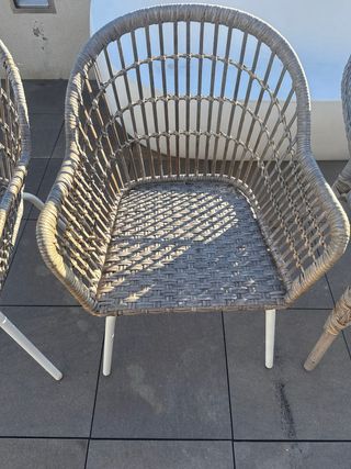 Sillas de mimbre Ikea (Set de 4)