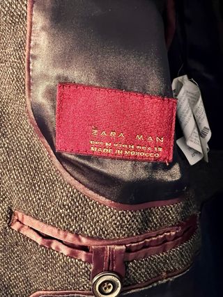 Abrigo Zara Hombre Marrón