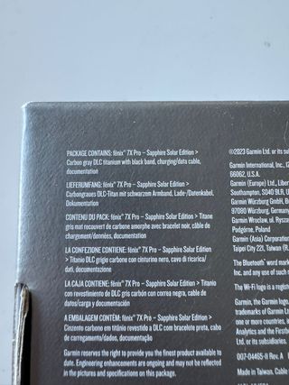 Garmin Fenix 7X Pro Sapphire Solar