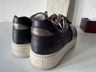 Nero Giardini Sneakers Donna Pelle Nero/bronzo