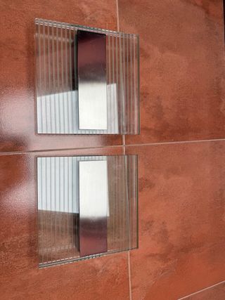 Apliques de pared modernos cristal y metal