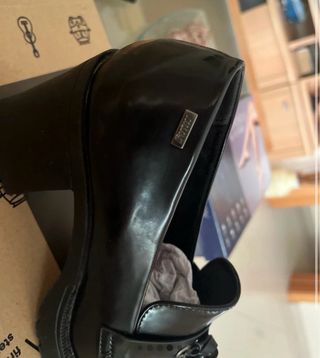 Zapatos charol tacón plataforma mujer