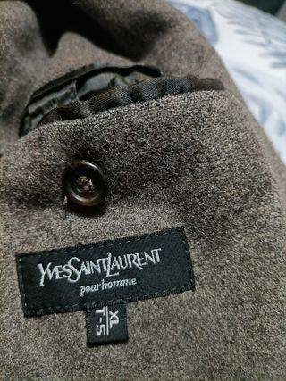 Abrigo YSL Hombre Gris Talla XL