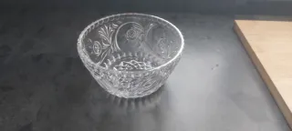 Cestino centrotavola in cristallo