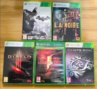 Lote 5 Juegos Xbox 360 Completos y comprobados