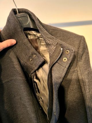 Abrigo Zara Hombre Gris