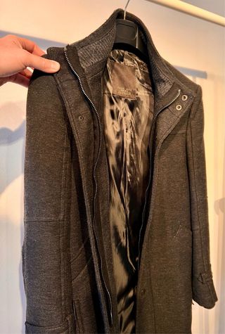 Abrigo Zara Hombre Gris