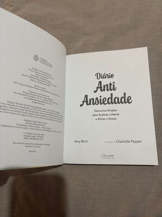 Diario anti ansiedade