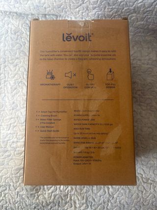 Humidificador Levoit Blanco