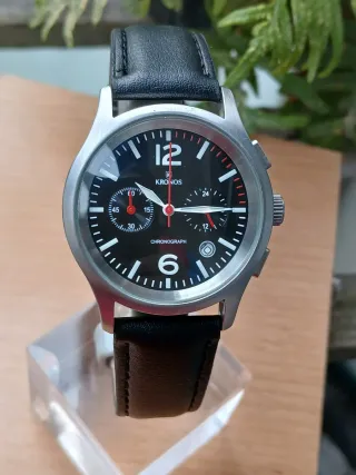 Reloj Kronos Crono Cuarzo Negro