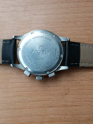 Reloj Kronos Crono Cuarzo Negro