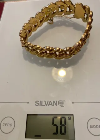 Pulsera de oro estilo vintage