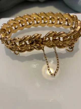 Pulsera de oro estilo vintage