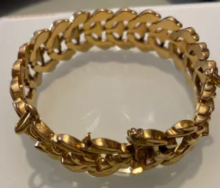 Pulsera de oro estilo vintage