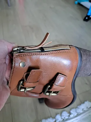 Botines piel marrones talla 38