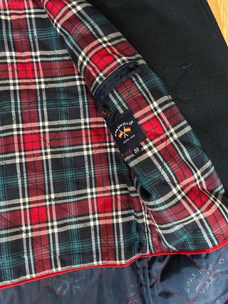 Abrigo Spagnolo Azul marino con Capucha