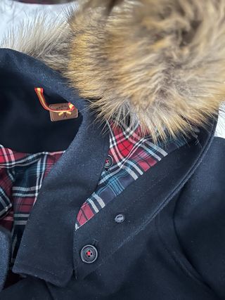 Abrigo Spagnolo Azul marino con Capucha