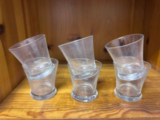 Vasos de chupito de cristal