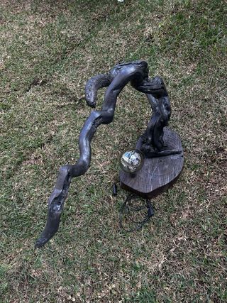 Lámpara Artesanal madera diseno unico