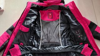 Completo FILA da sci bambina rosa e nera