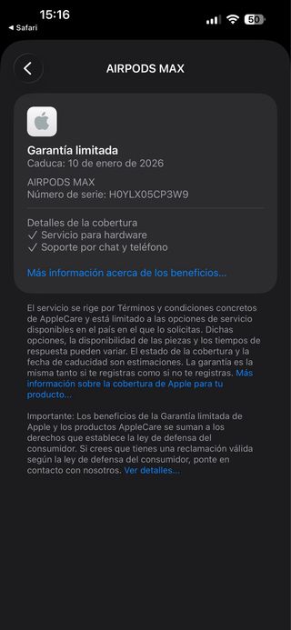 AirPods Max Negro Espacial