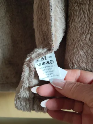 Cappotto donna felpato patchwork