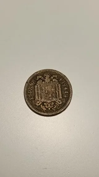 Moneda 1 Peseta sin estrella ni efígie