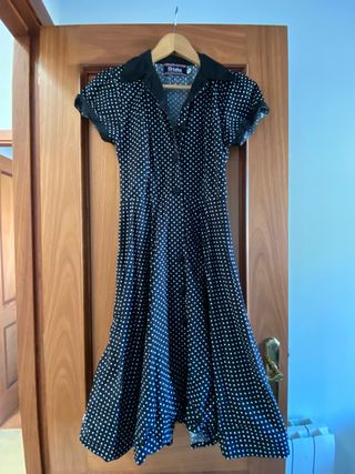 Vestido Rockabilly Estilo Años 50 Wasabi Talla M