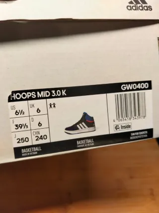 Adidas Hoops Mid 3.0 Scarpe Blu