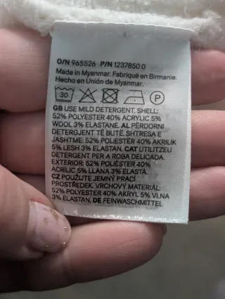 Jersey de punto blanco