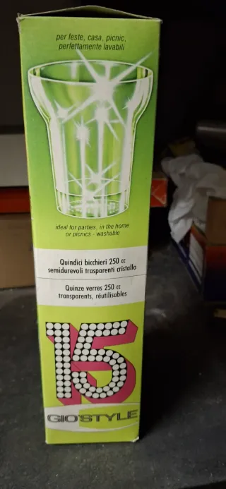 Bicchieri plastica trasparenti