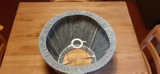 Paralume Ikea Hemsta tessuto grigio anni '90