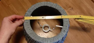 Paralume Ikea Hemsta tessuto grigio anni '90