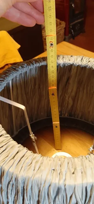 Paralume Ikea Hemsta tessuto grigio anni '90