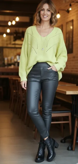 Jersey oversize punto amarillo BIMBA Y LOLA