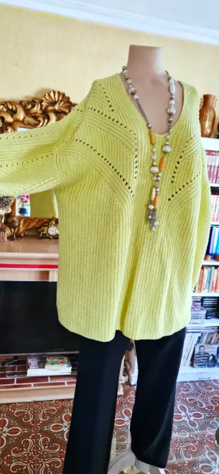 Jersey oversize punto amarillo BIMBA Y LOLA