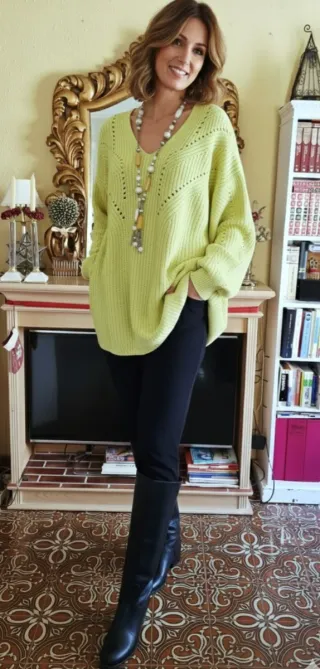 Jersey oversize punto amarillo BIMBA Y LOLA