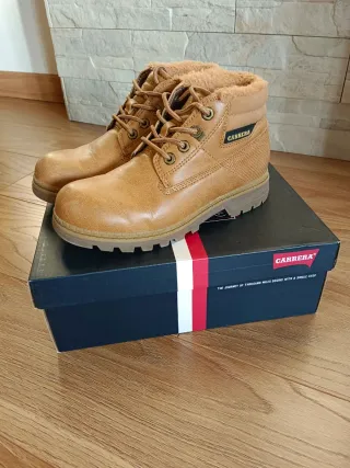 Scarponcini Carrera Beige/Marrone