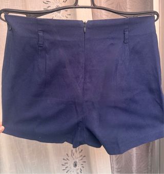 Stradivarius Pantalón Corto Talla 38 Azul