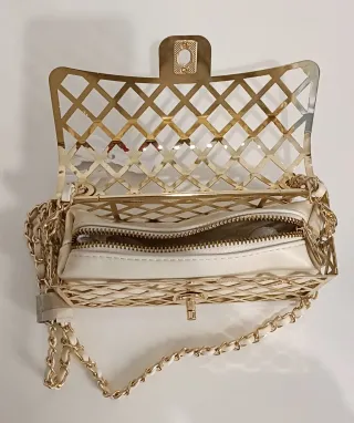 Borsa Enrico Coveri Beige/Oro