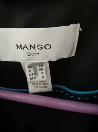 Americana Mango Negra Talla M