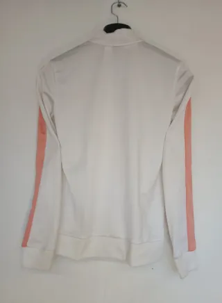 Chaqueta Adidas Blanca y Coral 11-12 años