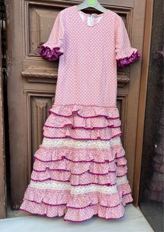 Traje de Flamenca Niña 7-8 Años