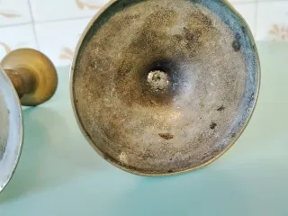 Lotto 3 Candelabri Ottone