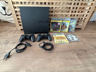 PS3 Slim + 2 Mandos + 5 Juegos