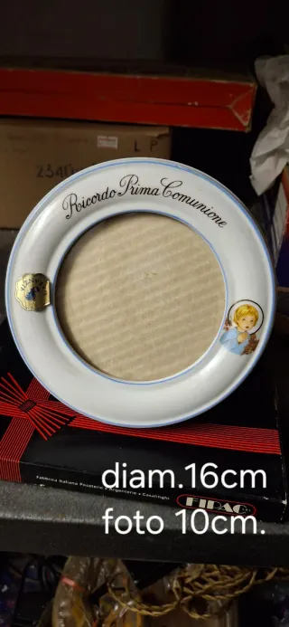 Cornice portafoto ceramica Ricordo Prima Comunione