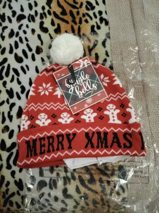 Cappellino Natale Uomo Donna Unisex Rosso