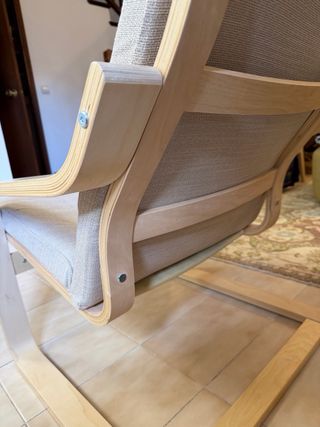 Poltrona IKEA Poäng Beige in Legno